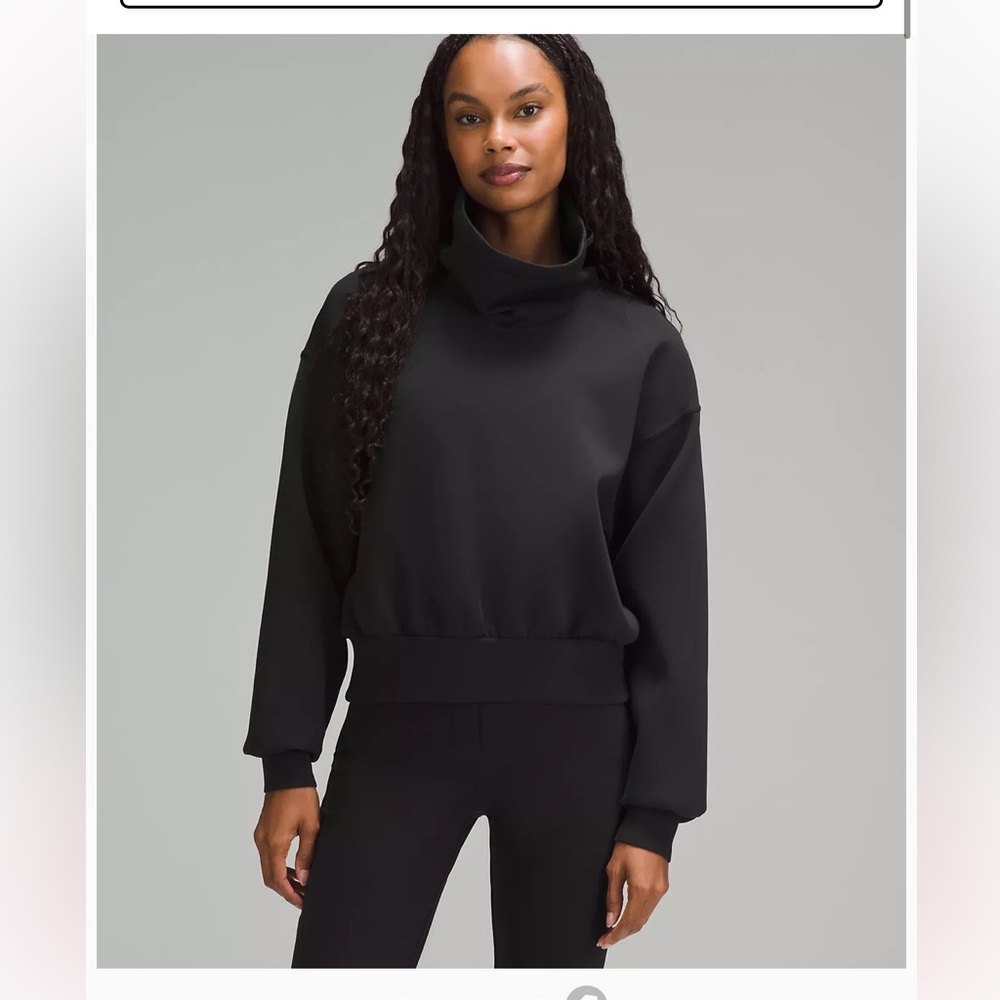 Women's Black Funnel Neck Sweater - Brand Unspecified